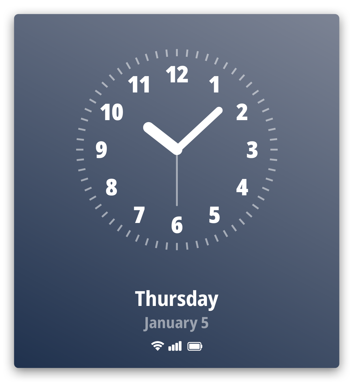 02WebLink Widget – Clock Large Analog
