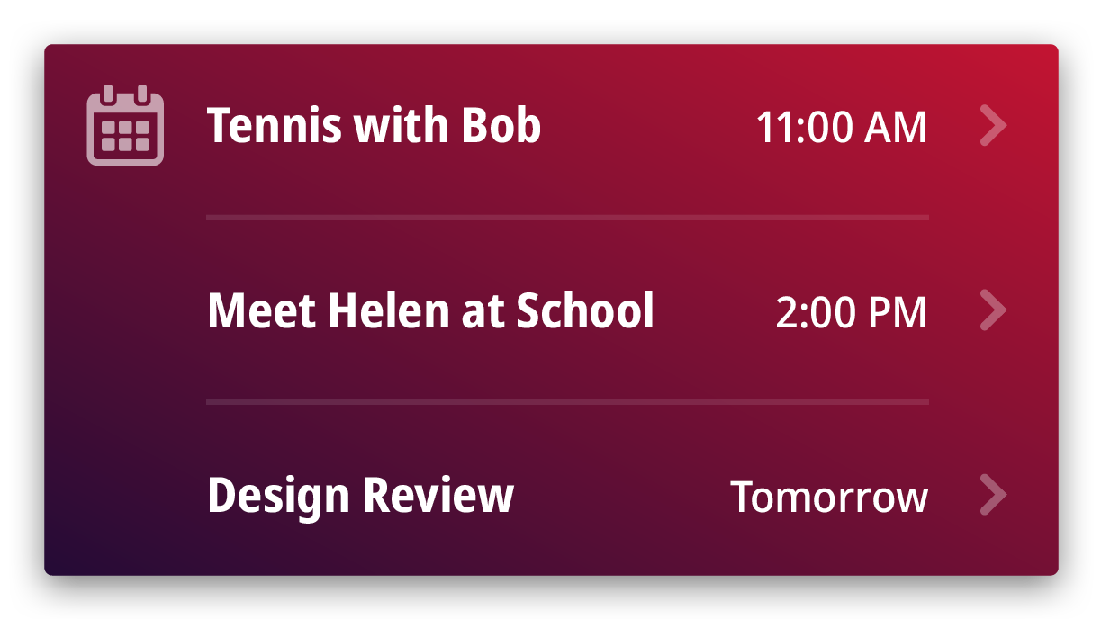 07WebLink Widget – Calendar Medium