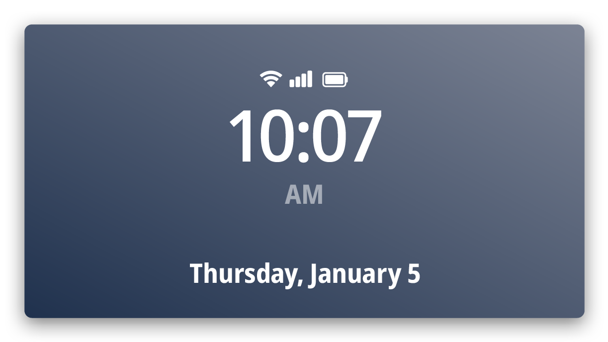09WebLink Widget – Clock Medium Digital