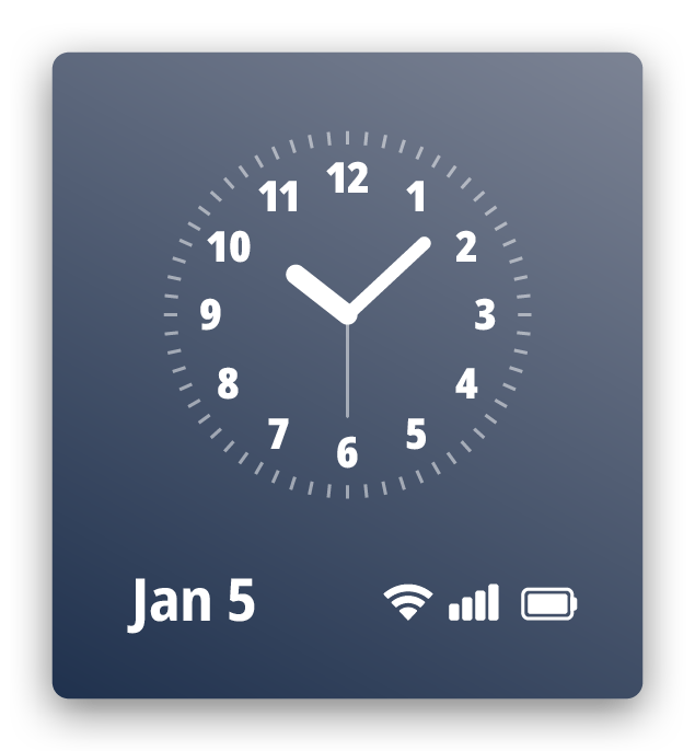 18WebLink Widget – Clock Small Analog