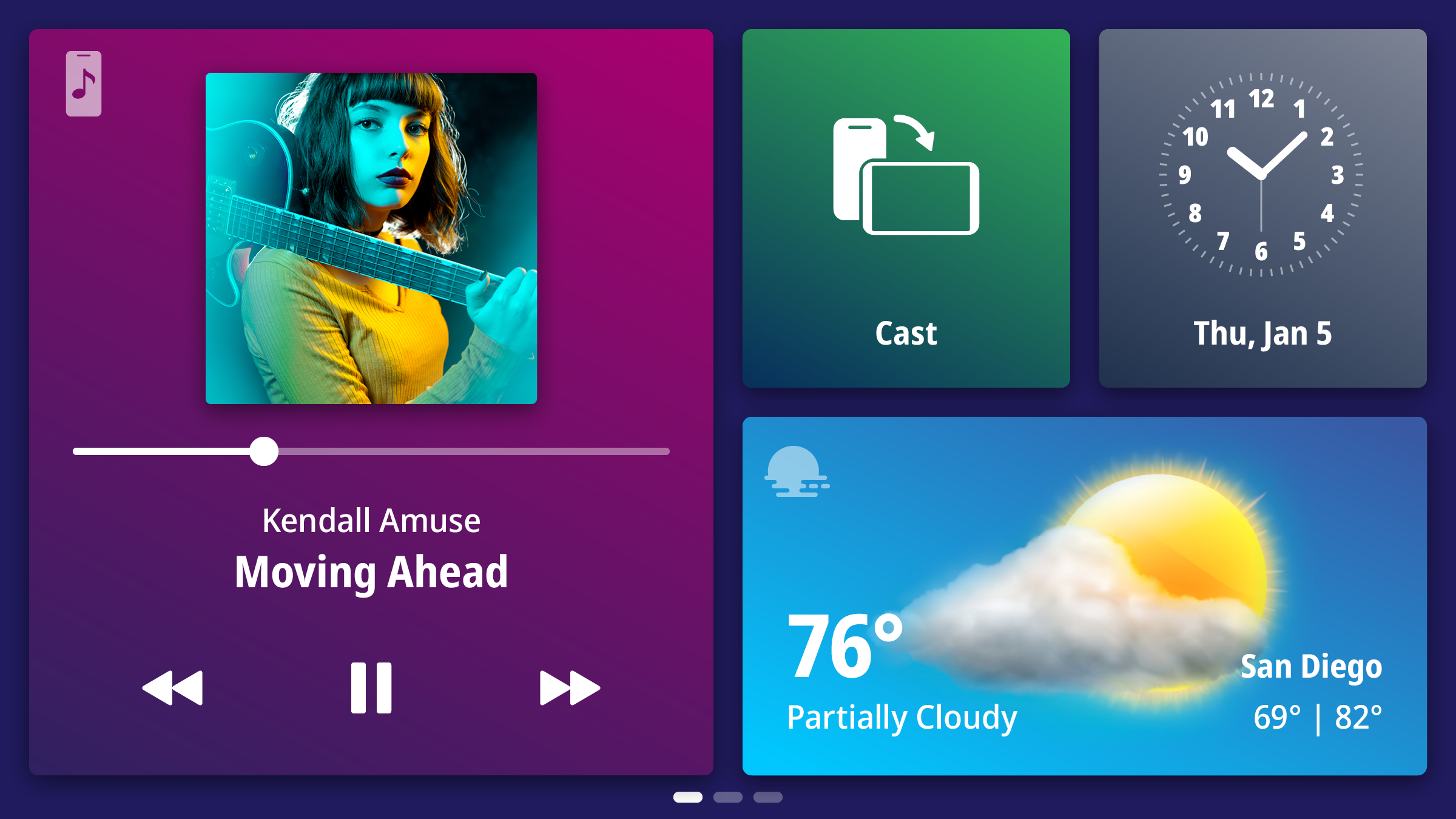 WebLink – Home Screen Example 1