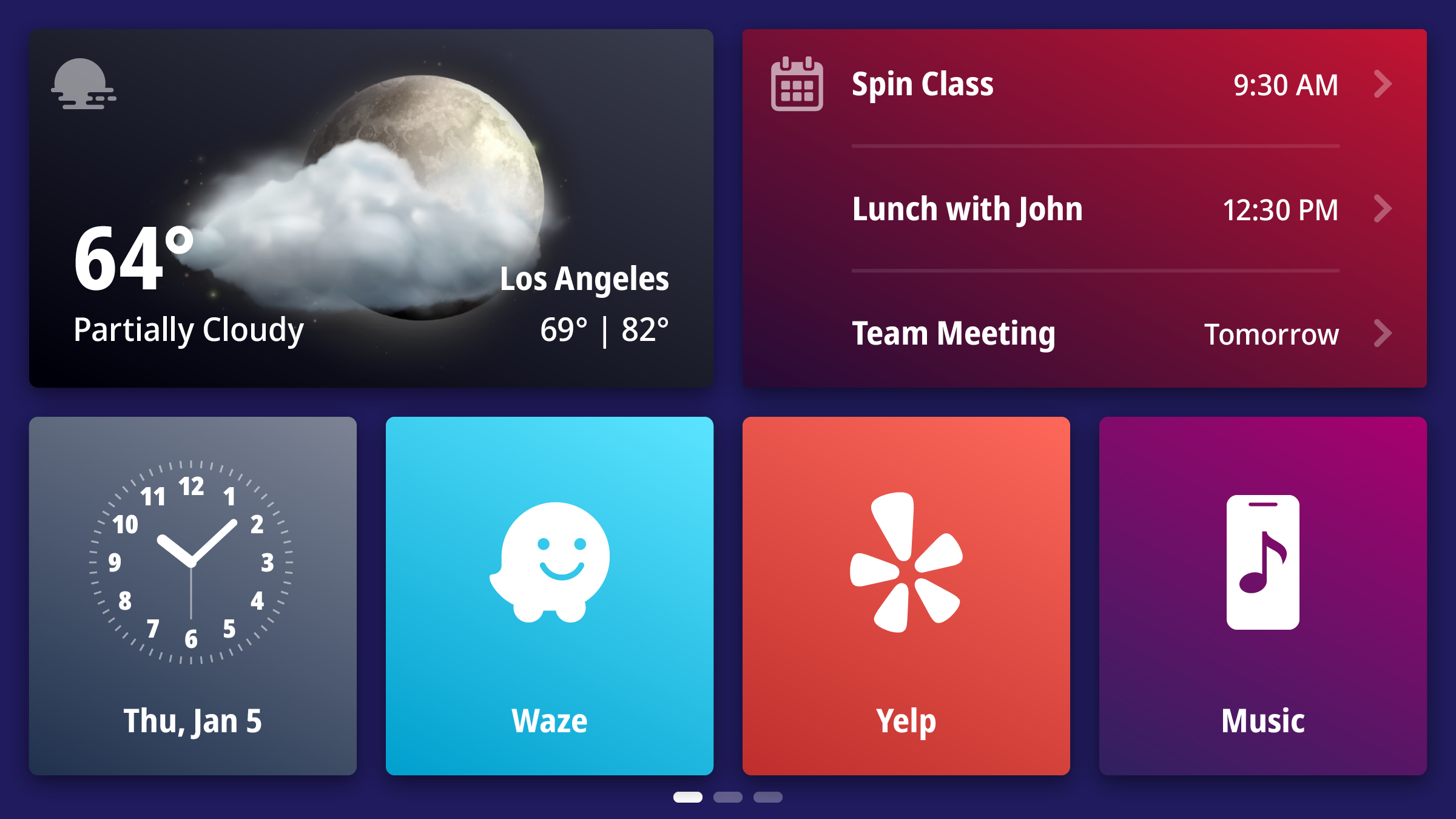WebLink – Home Screen Example 3