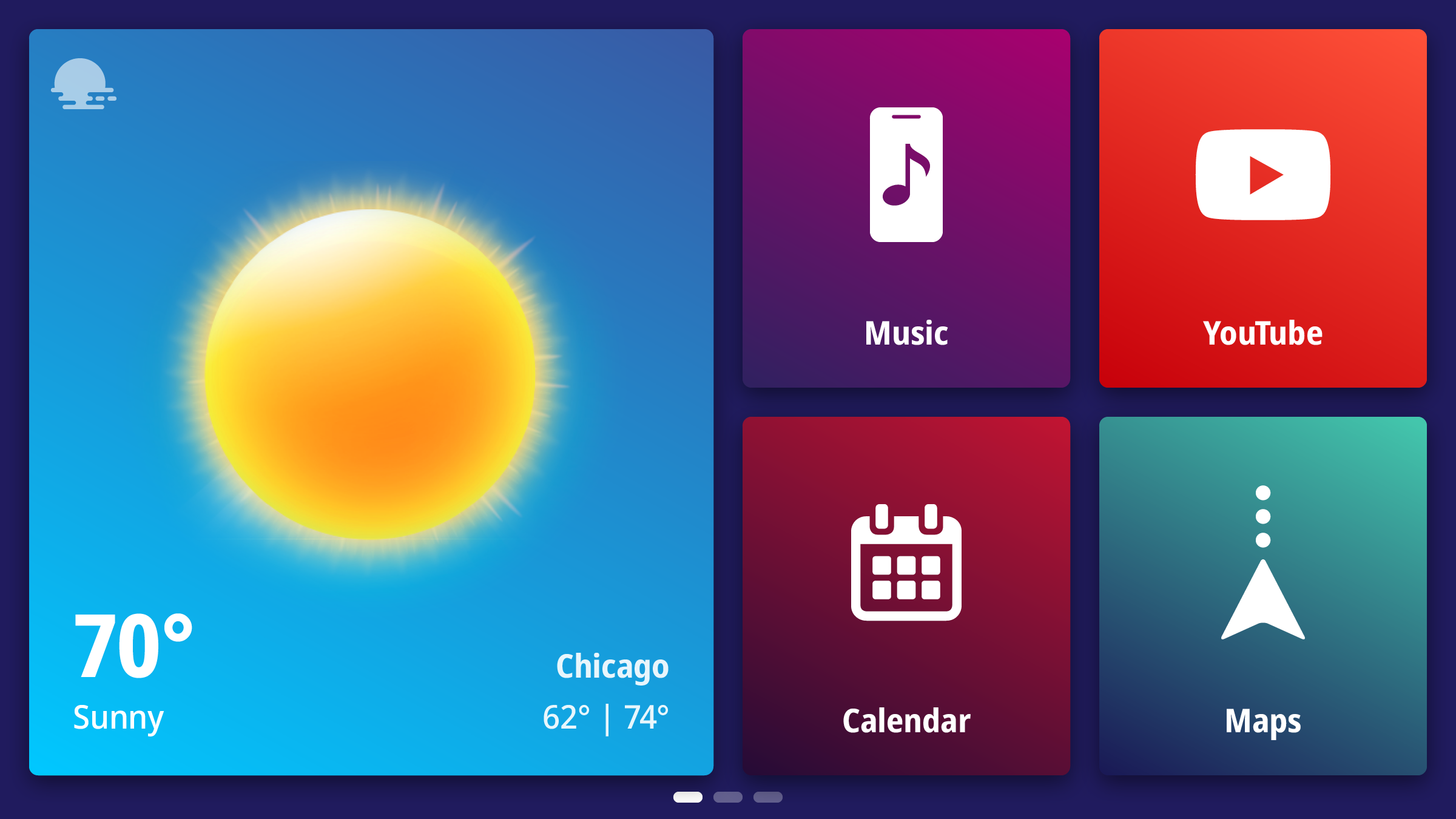 WebLink – Home Screen Example 4