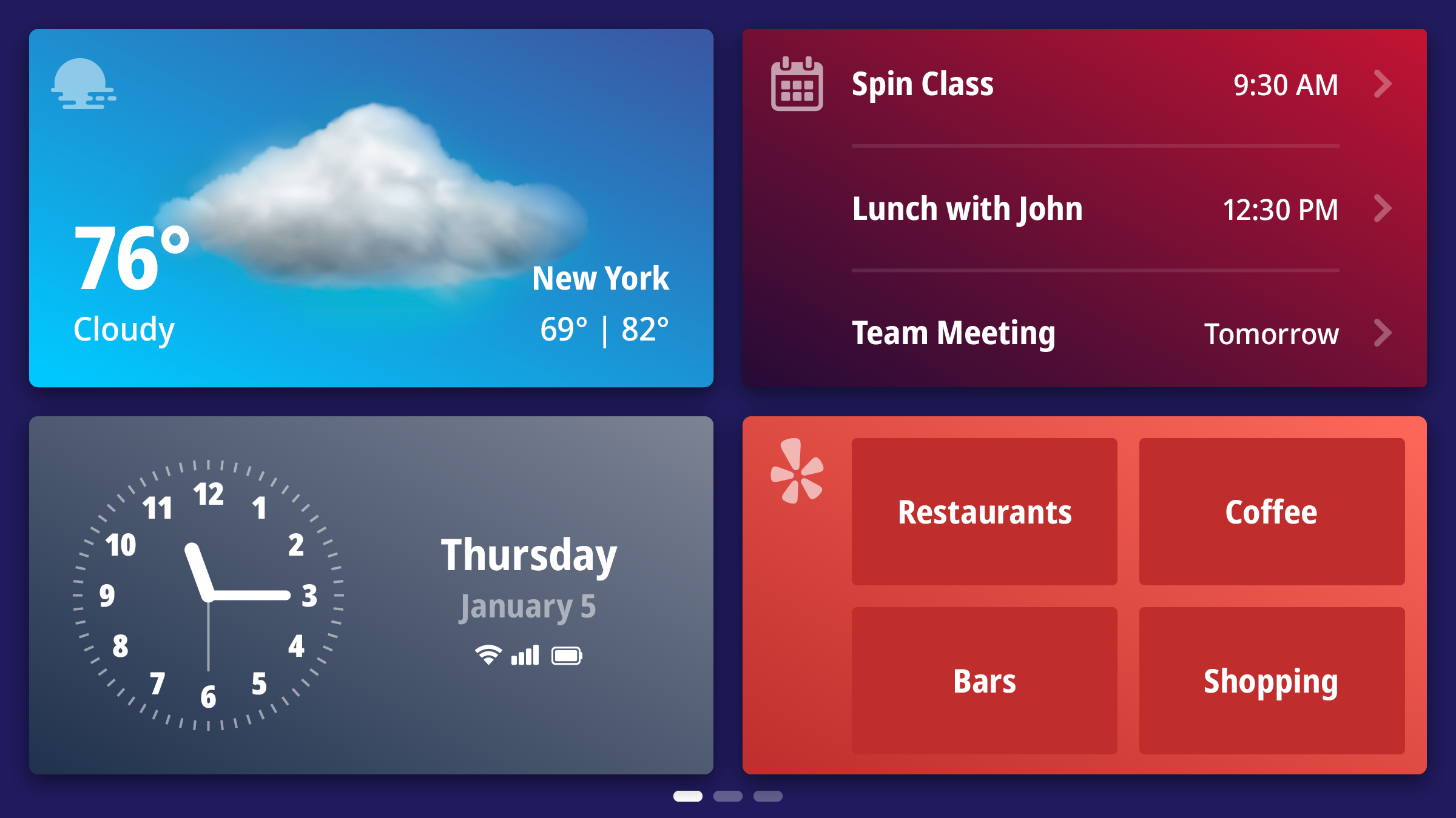 WebLink – Home Screen Example 6